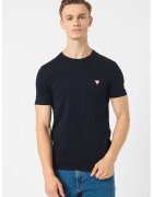 Guess Tricou slim fit de bumbac - Albastru ultramarin