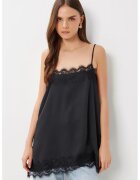 Happiness Istanbul Maiou dama - - satin - negru