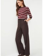 Happiness Istanbul Pantaloni dama - - pantaloni cu pliuri - maro - textil - Maro