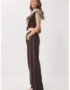 Happiness Istanbul Pantaloni dama - - Regular Fit - bumbac tricotat - maro