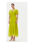 Haveone Rochie de vara - verde - 70% viscoza - 30% matase -