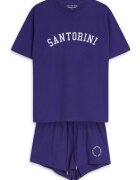 Henderson Pijama dama Nimes albastru - Text