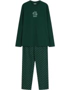 Henderson Pijamale barbati verde inchis - bumbac - maneca lunga - pantaloni lungi