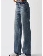 HiCCUP Blugi dama drepti - talie normala - denim - albastri - M