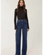 HiCCUP Blugi dama Mom-fit - talie inalta - denim - albastru inchis
