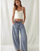HiCCUP Blugi dama talie denim - albastru
