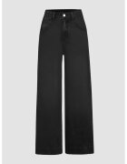 HiCCUP Blugi pentru dama bumbac - talie inalta - croiala larga - negru