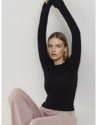 HiCCUP Bluza dama - croiala slim fit - tricot - negru