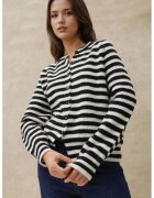 HiCCUP Cardigan tricotat cu dungi - Multicolor