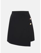 HiCCUP Fusta mini dama detalii aurii - textil - negru