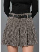 HiCCUP Fusta-pantalon mini plisata - talie inalta - textil