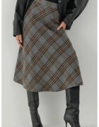 HiCCUP Fuste - Fusta Maxi A - Gri - Textil