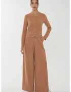 HiCCUP Pantaloni confortabili cu buzunare laterale - Maro deschis