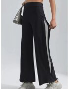 HiCCUP Pantaloni dama - Pantaloni cu dungi - negru - textil