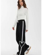 HiCCUP Pantaloni de trening cu detaliu inima imprimat