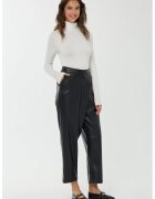 HiCCUP Pantaloni scurți din piele ecologică - Negru