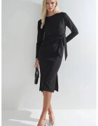 HiCCUP Rochie dama midi - Negru - Jerseu