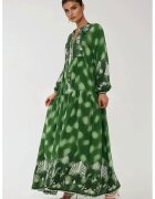 HiCCUP Rochie maxi - verde - viscoza