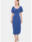 HiCCUP Rochie midi cu decolteu in forma de inima