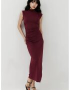HiCCUP Rochie midi dama - mulata - tricot - visiniu