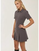 HiCCUP Rochie mini plisata cu guler polo