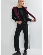 HiCCUP Set din doua piese - bluza si pantaloni cu talie inalta - negru - jerseu