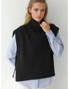 HiCCUP Vesta pulover - Negru - Tricot