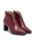 Hispanitas Botine dama - piele naturala - rosu