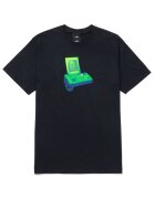 Huf Tricou barbati - Bumbac - Negru/Verde - Negru