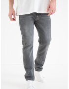 HUGO Blugi conici cu design cinci buzunare 708 - Gri inchis