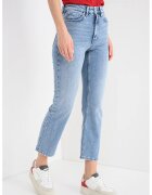 HUGO Blugi crop slim fit Giulianne - Albastru deschis
