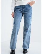 HUGO Blugi relaxed fit cu broderie Gamala - Albastru melange