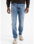 HUGO Blugi slim fit cu aspect decolorat - Albastru melange