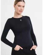 HUGO Bluza slim fit Dasia - Negru