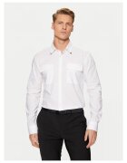 HUGO Camasa barbati alb - material bumbac
