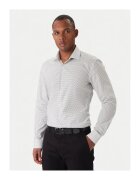 HUGO Camasa barbati alba - material bumbac