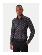 HUGO Camasa barbati neagra - din material de calitate