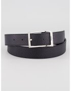 HUGO Curea uni de piele - Negru