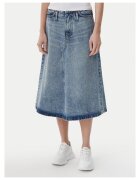 HUGO Fusta denim - albastru