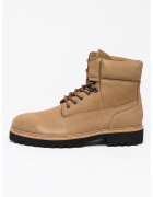 HUGO Ghete din piele Draven - Maro camel