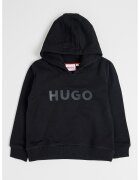 HUGO Hanorac cu imprimeu logo - Negru