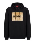 HUGO Hanorac cu logo metalic - Negru