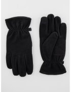 HUGO Manusi din fleece cu logo brodat - Negru