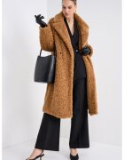 HUGO Palton lung boucle supradimensionat - Caramel