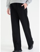 HUGO Pantaloni ampli cu cusaturi frontale Nargie - Negru stins