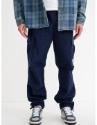 HUGO Pantaloni cargo relaxed fit cu snururi Gadic - Albastru inchis