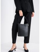 HUGO Pantaloni conici cu pliuri - Negru
