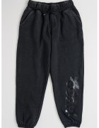 HUGO Pantaloni de trening cu imprimeu logo - Negru
