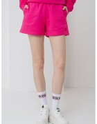 HUGO Pantaloni scurti din bumbac cu logo Ninosta - Fucsia
