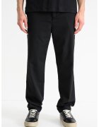 HUGO Pantaloni uni din amestec de lana - Negru